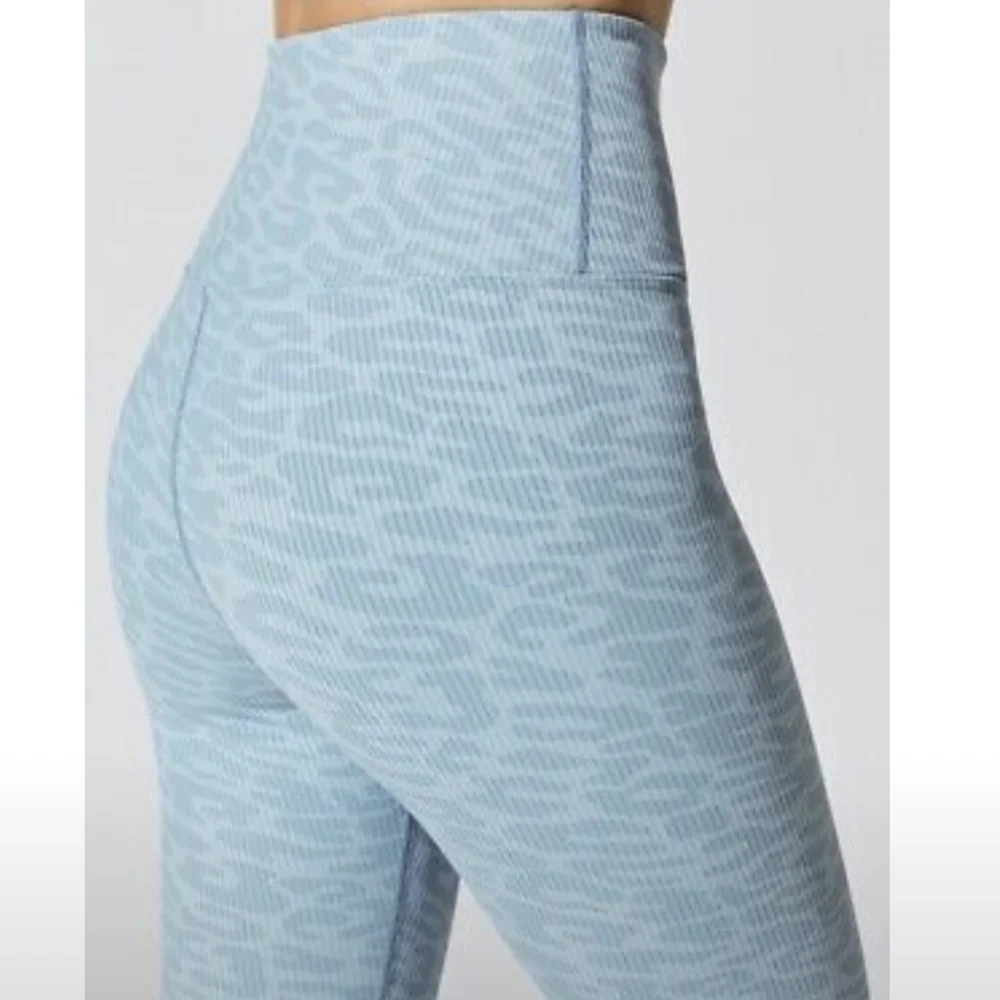Carbon38 ribbed leopard leggings - Picture 4 of 9